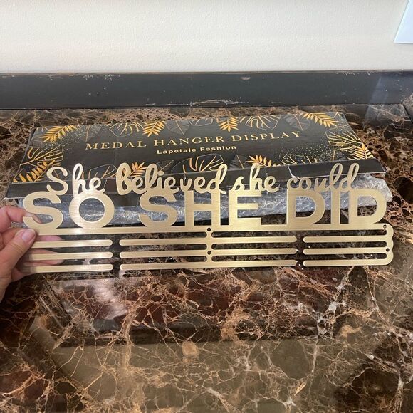 She Believed She Could, So She Did Medal Hangar! - Picture 5 of 7